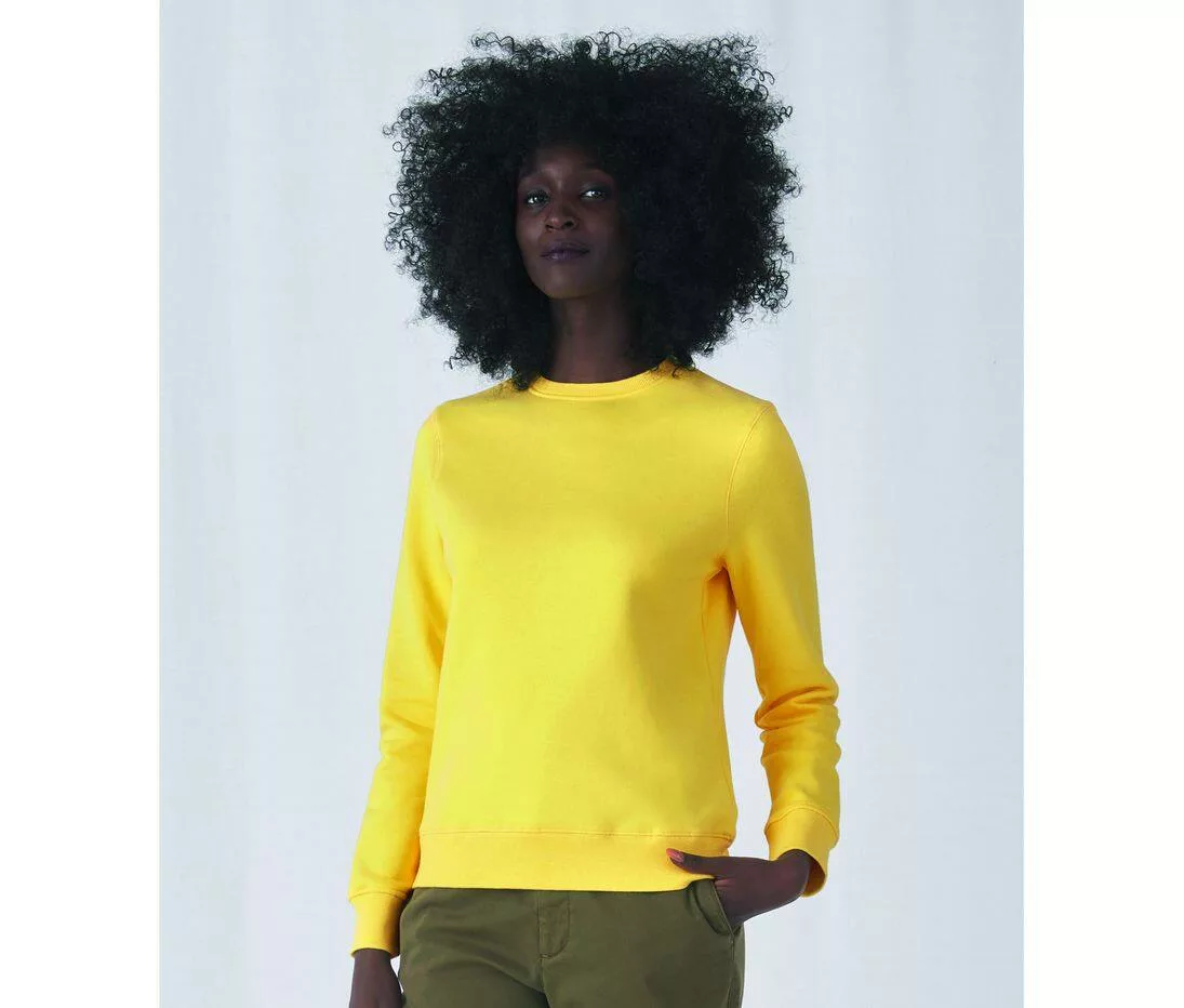 photo sweat col rond jaune
