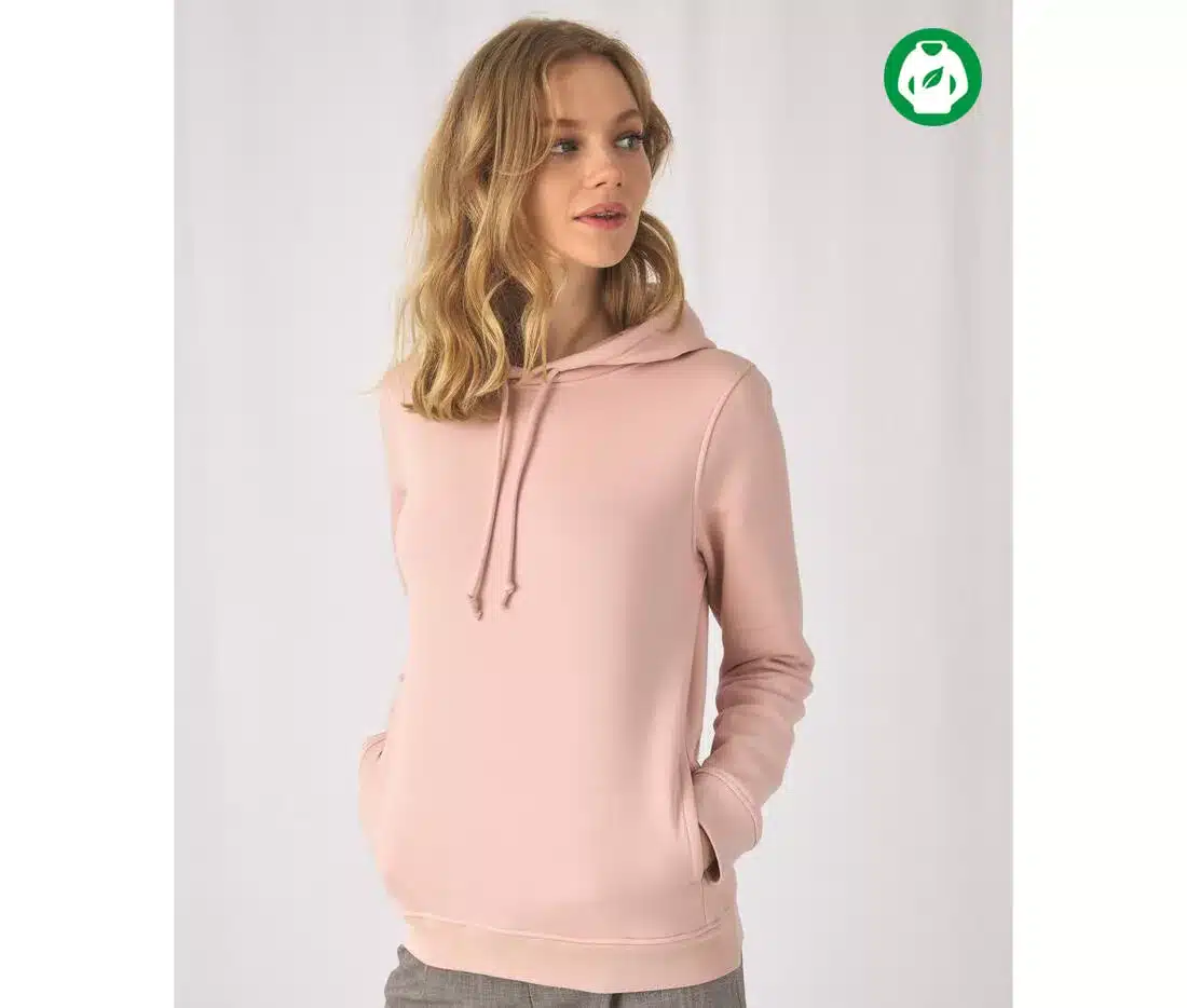 sweat capuche rose